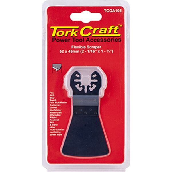 Tork Craft Quick Change Flexible Scraper 52X45mm(2-1/16"X1-3/4")