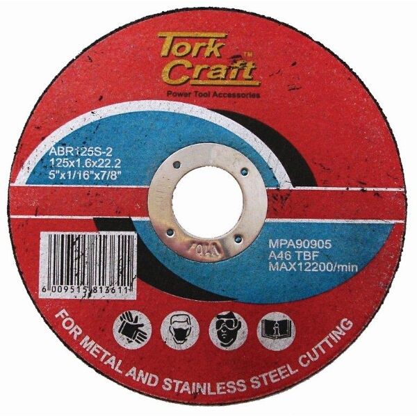 Tork Craft Cutting Disc Steel 125 x 1.6 x 22.2mm