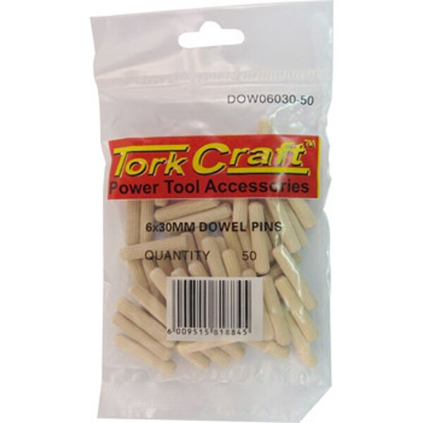 Tork Craft Dowels 6 X 30mm 50 Per Bag