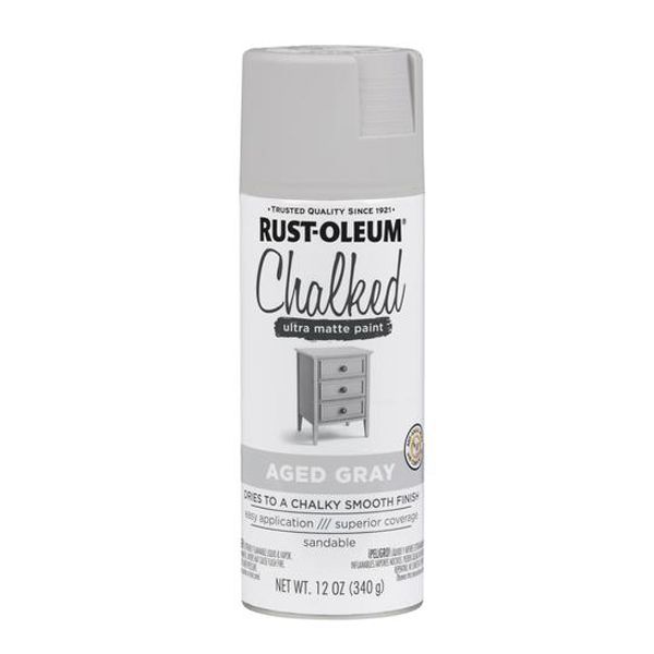 Rust-Oleum Chalked Paint Spray Aged Grey 340g