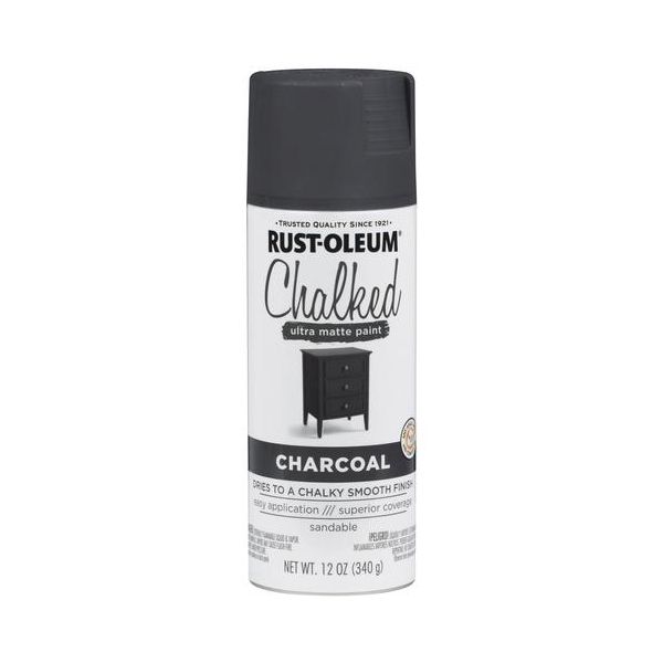 Rust-Oleum Chalked Paint Spray Charcoal 340g