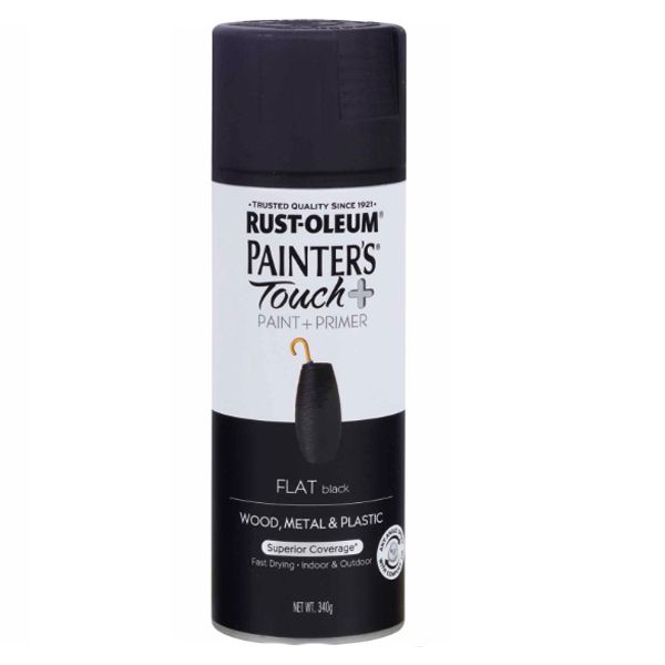 Rust-Oleum General Purpose Painters Touch + Flat Black 340g