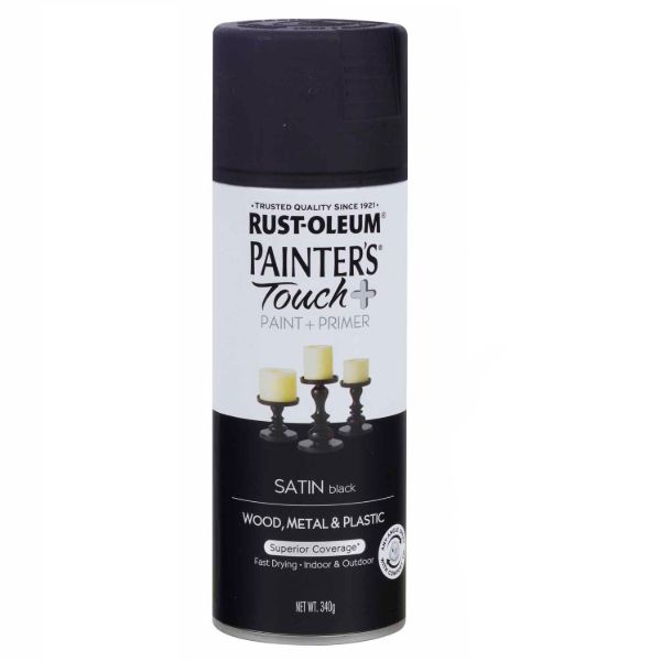 Rust-Oleum General Purpose Painters Touch + Satin Black 340g