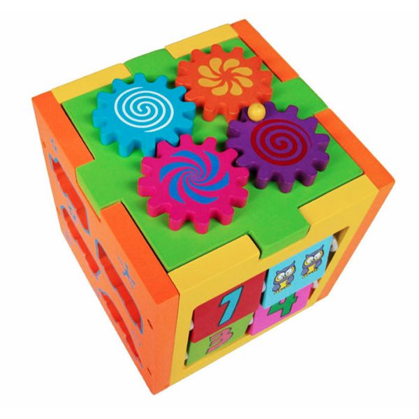 Jeronimo Wooden Spinning Wheel Cube