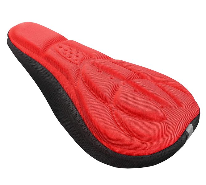 3D Memory Sponge Bicycle Seat Cover - Red