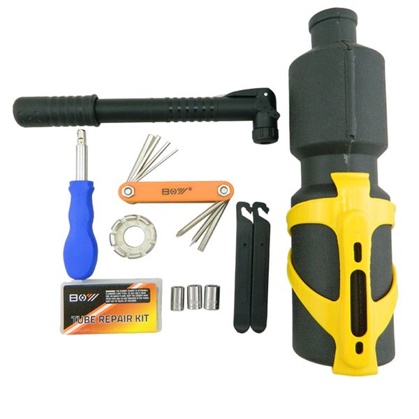 14 in 1 Bicycle Repair Tools Kit with Pump