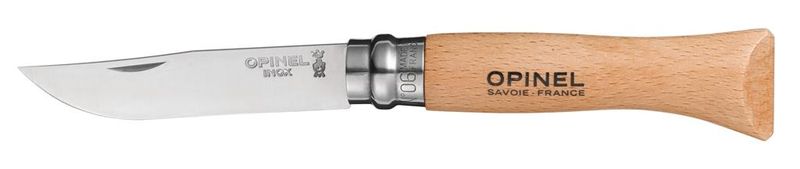 Opinel Number 6 Stainless Steel - Blister Pack