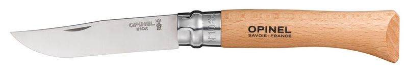 Opinel Number 10 Stainless Steel - Blister Pack