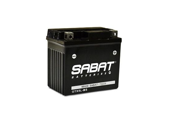 SABAT Motorcycle Battery GTX5LBS 12V 4a