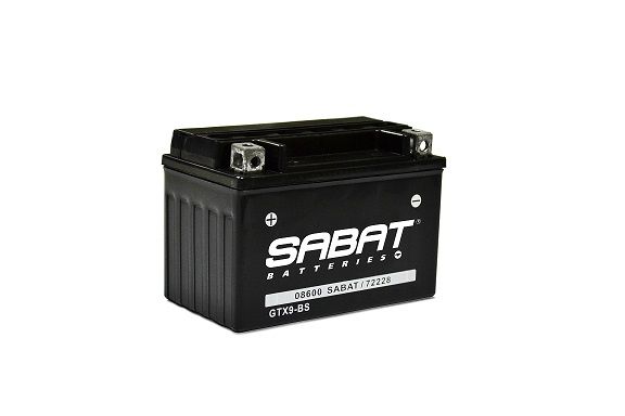 SABAT Motorcycle Battery GTX9BS 12V 8a
