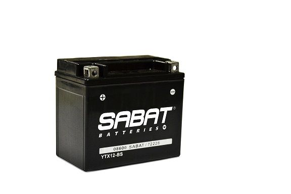 SABAT Motorcycle Battery YTX12BS 12V 10a