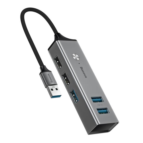 Baseus Cube USB Type-A to Triple USB Type-A 3.0 &amp; Dual USB Type-A 2.0 HUB