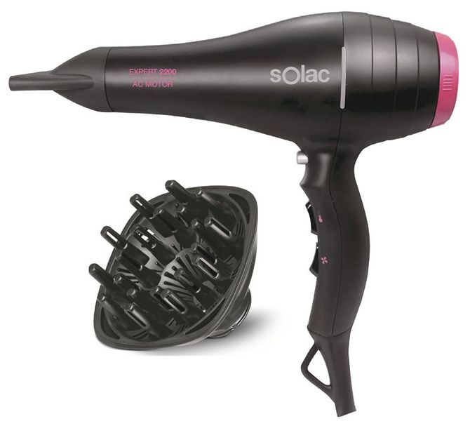 Solac Expert 2 Speed Hair Dryer - Black