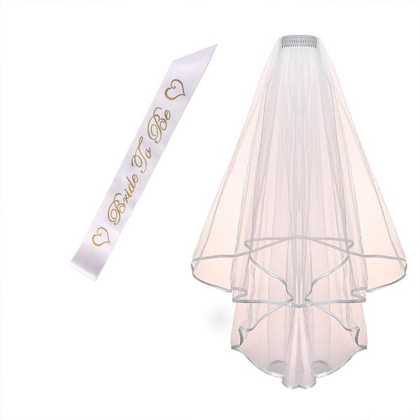 Bachelorette Hen Party - Bride To Be Sash &amp; Veil