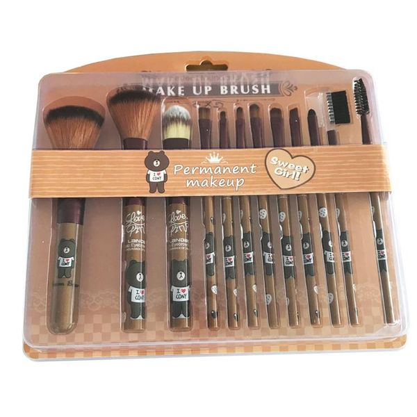 Professional Makeup Brushes Set - 12 Piece