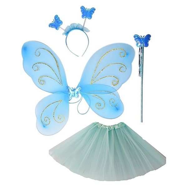 Blue Butterfly and Plain Tutu Combo