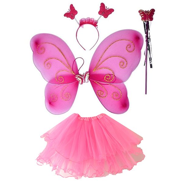 Hot Pink Butterfly and Layered Tutu Combo