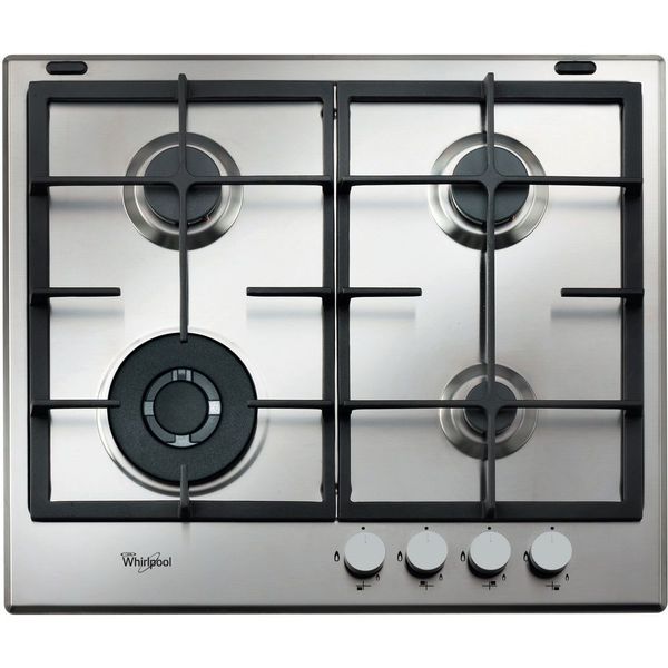 Whirlpool 60cm iXelium 4 Gas Burner Stainless Steel Hob - GMA 6422/IXL
