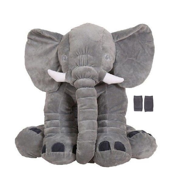 Totland Baby Elephant Pillow - Dark Grey