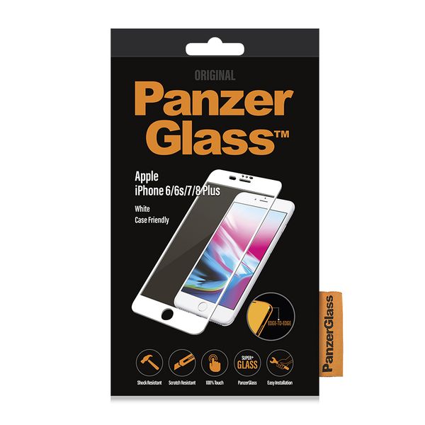Panzerglass for iPhone 8+/7+ Premium White Trim