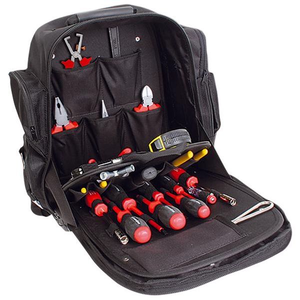 HellermannTyton ELECBP 32 Piece Electricians Backpack Tool Kit