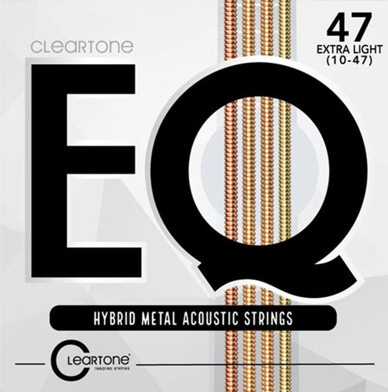 Cleartone Acoustic Guitar Strings EQ Hybrid Metal Extra Light 1047