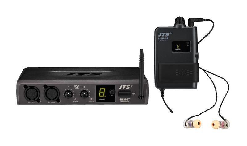 JTS SIEM2 In-Ear Monitoring System with IE1 Earphones - Mono