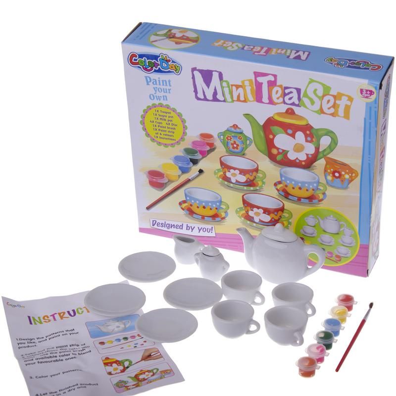 Paint your own Mini Tea Set Shop Today. Get it Tomorrow!
