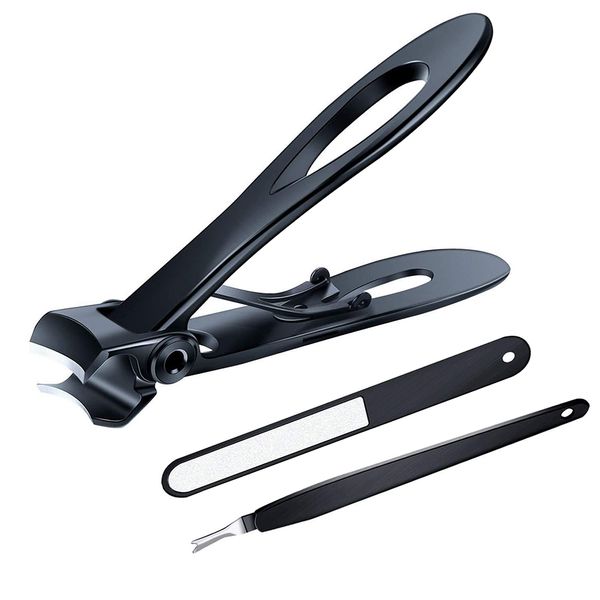 15mm Wide Jaw Opening Nail Cutter - Black