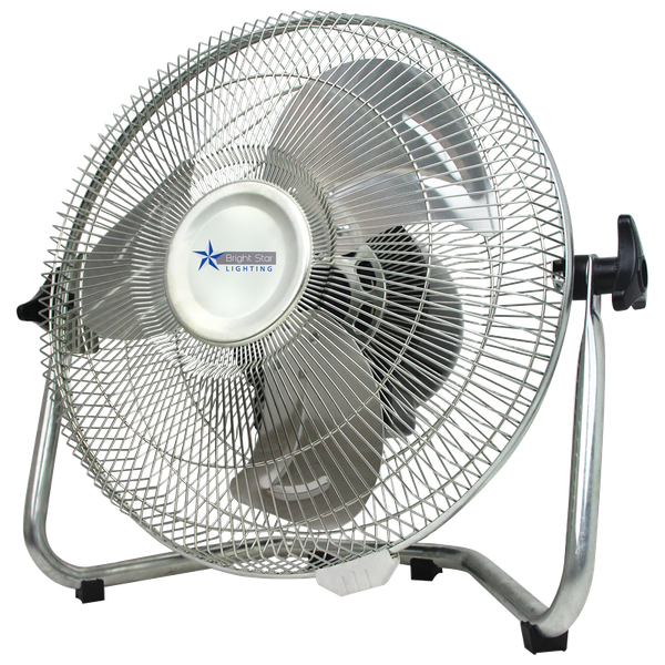 Bright Star - Whisper Quiet Floor Standing Fan - FAN010 Chrome