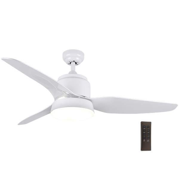 Modern 48-Inch Ceiling Fan with Light and Remote Control