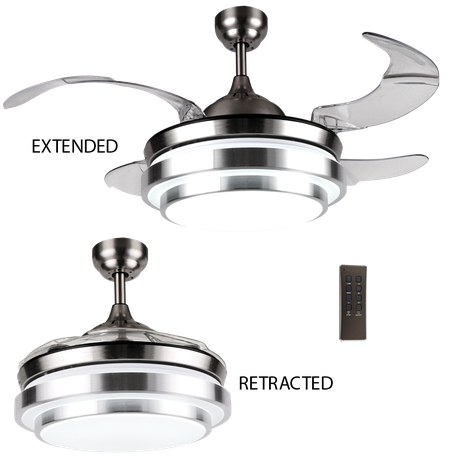 Bright Star 54w 4 Blade Ceiling Fan With Extendable Blades Light In South Africa Takealot Com - Ceiling Fan With Light South Africa