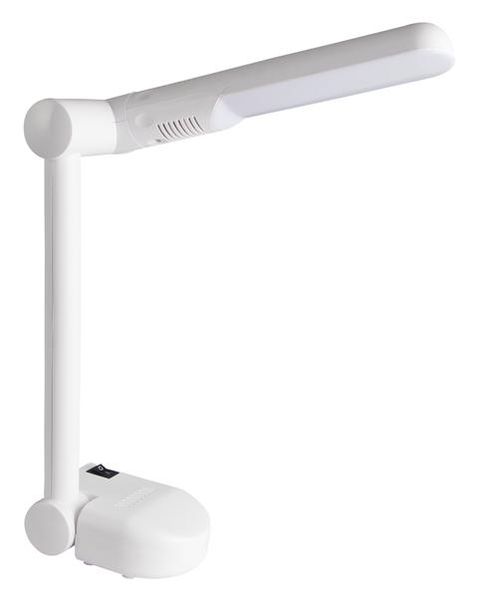 LED PVC Desk Lamp with Rotating Head and On/Off Switch TL188 - White