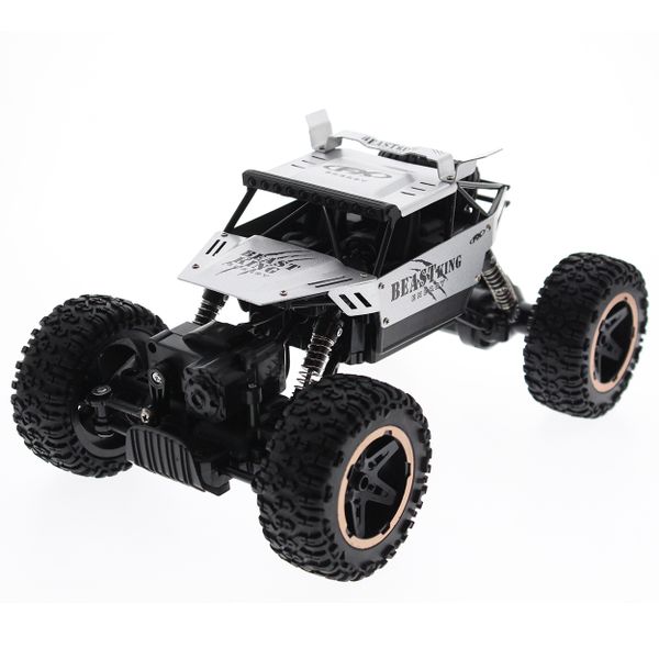 Gimmicks &amp; Gizmos Remote Control Car Rock Crawler Toy Car Set - Silver
