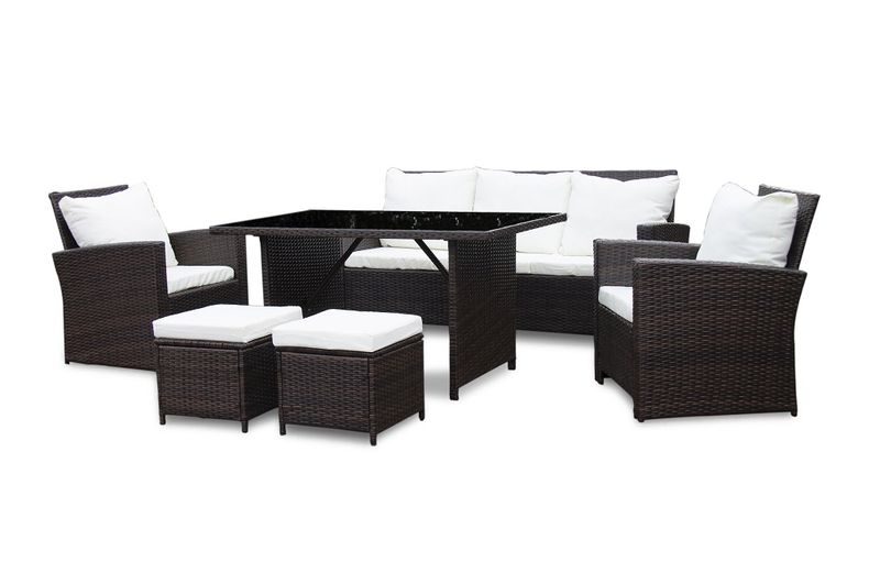 Fine Living - Deluxe Rattan Suite - Set of 6