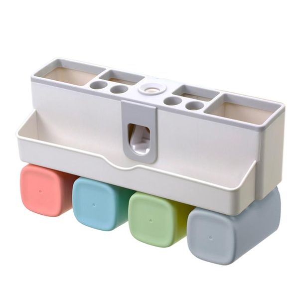 Wall Mounted Toiletry Toothbrush Storage Rack