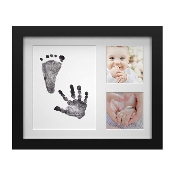 Contactless Ink Baby's Handprint Picture Frame - Black