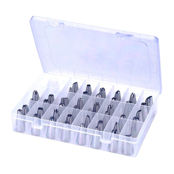 Stainless Steel Cake Decorating Tip Set - 42 Piece