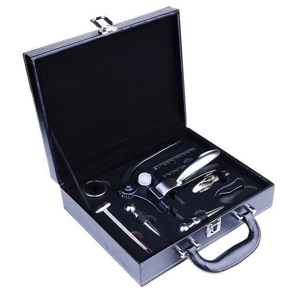 Grape Wine Bottle Accessories Corkscrew Kit - 8 Pieces