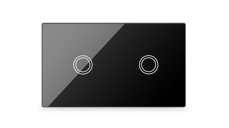 LifeSmart Smart Light Switch 2 Lanes - Socket 118/120 - Black