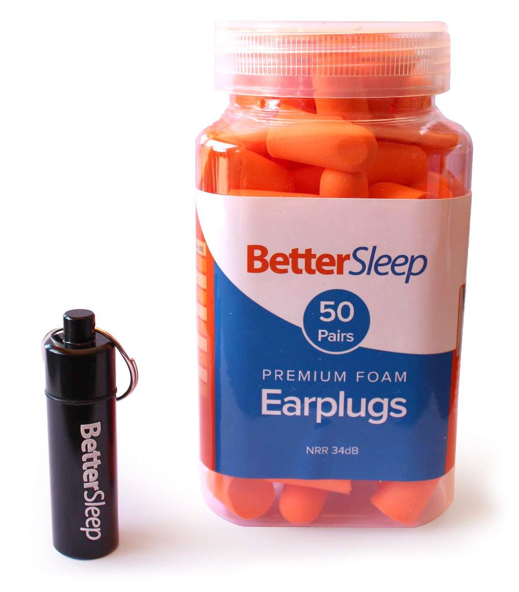 Better Sleep 34dB Foam Ear Plugs for Sleeping, Loud Work Environments
