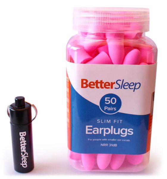 Better Sleep Slim Fit Foam Ear Plugs for People with Smaller Ear Canals