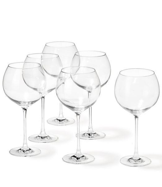 Leonardo Burgundy Glass Red Wine or Gin Goblet Cheers 750ml - Set of 6