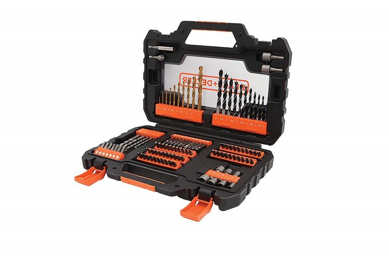 Black &amp; Decker - Drill Driver with Easy Grip Case - Set of 104