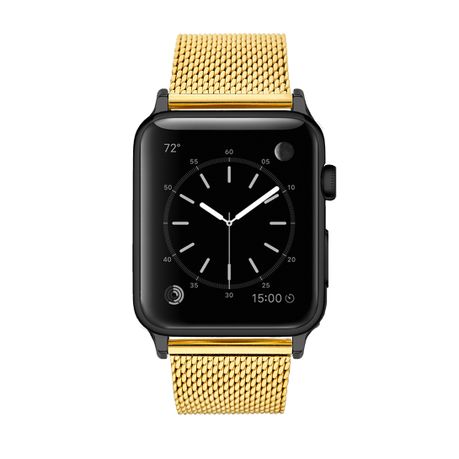 space grey watch with gold band