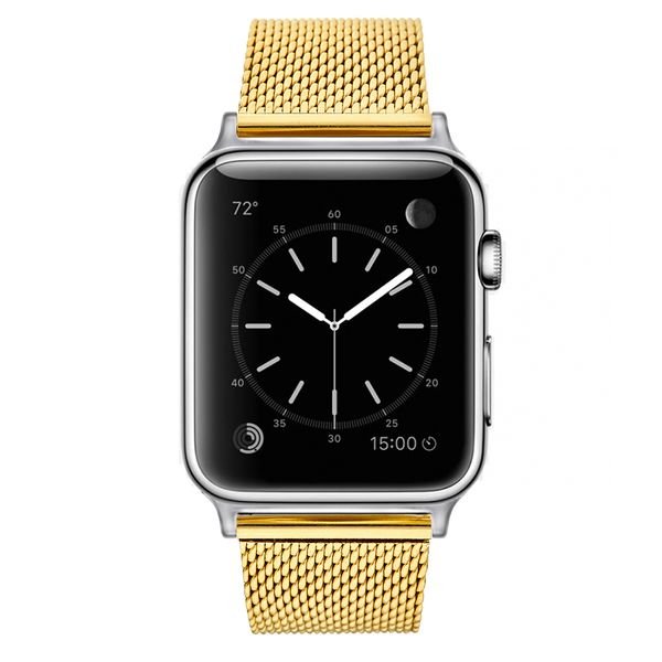 Colton James Mesh Strap for Silver 38mm Apple Watch - Rose Gold
