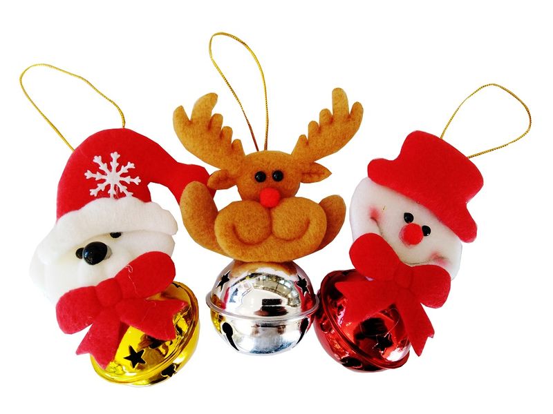 3pc Christmas Hanging Ball Decoration - Reindeer, Snowman, bear