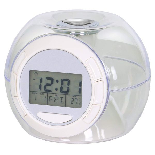 7 Color Changing Alarm Clock with 6 Natural Sounds