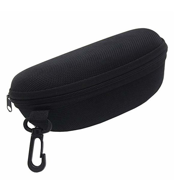 Sunglasses Zipper Hard Case with Clip - Glasses Case - Zipper Case
