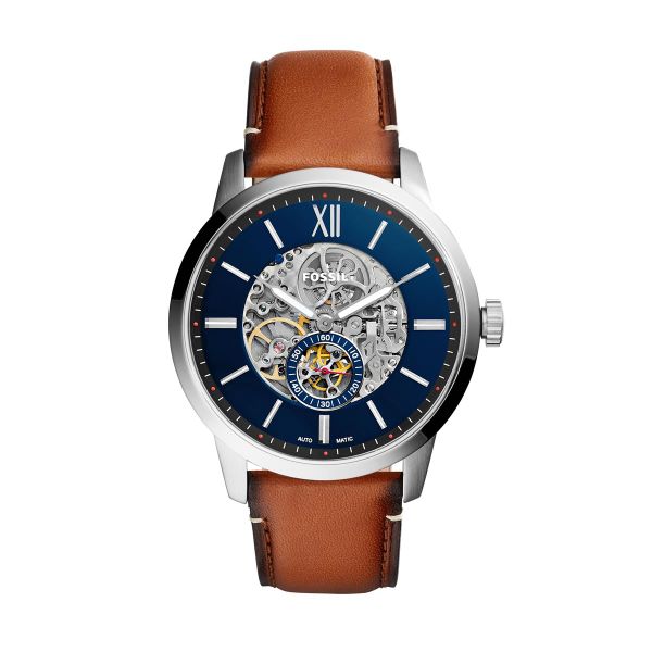 Fossil 48Mm Townsman Brown Leather Watch - ME3154